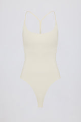 Cut-Out Bodysuit in Oat