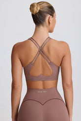 Soft Active Low-Impact Sports Bra in Mocha