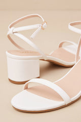 Julie White Ankle Strap Heels