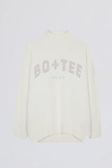 Soft Knit Oversized Jumper in Coconut