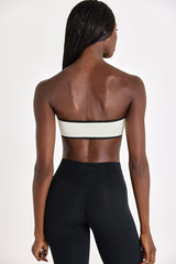 Soft Active Bandeau Sports Bra in Ivory