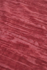 Ruffled Mid-Rise Flared Trousers in Red Print